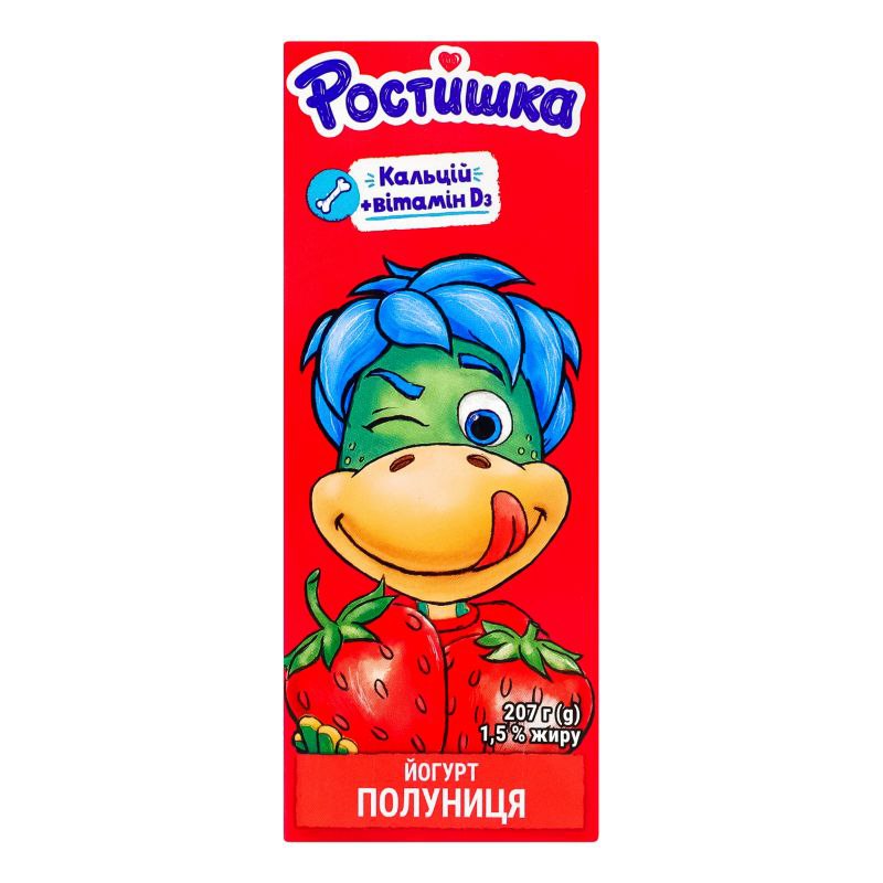 Йогурт Ростишка полуниця питний 1.5% 207г